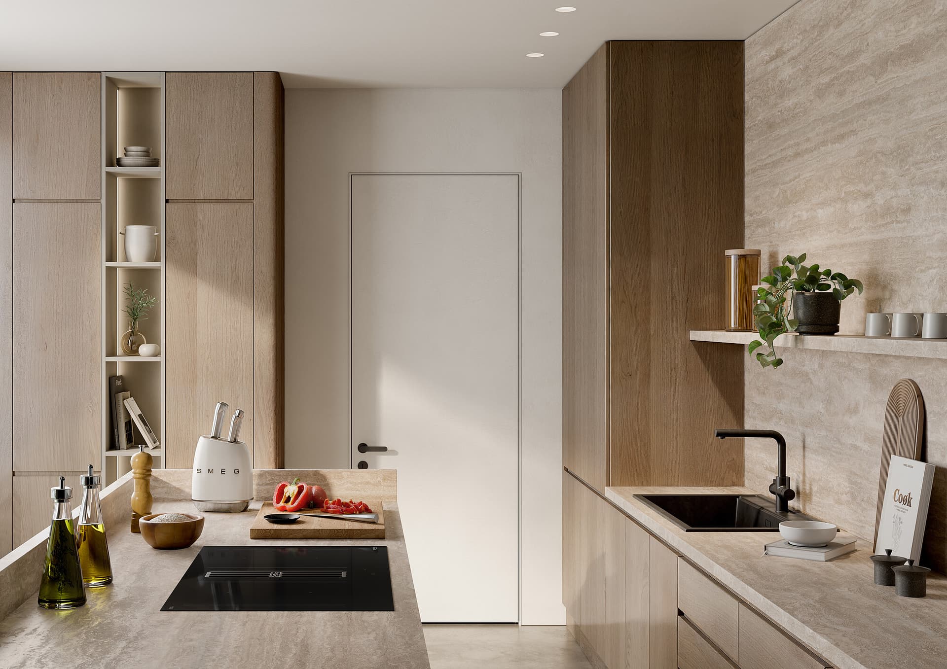 SMEG HOBD382N2 kookplaat, Mat zwart (afbeelding 7 van 7)
