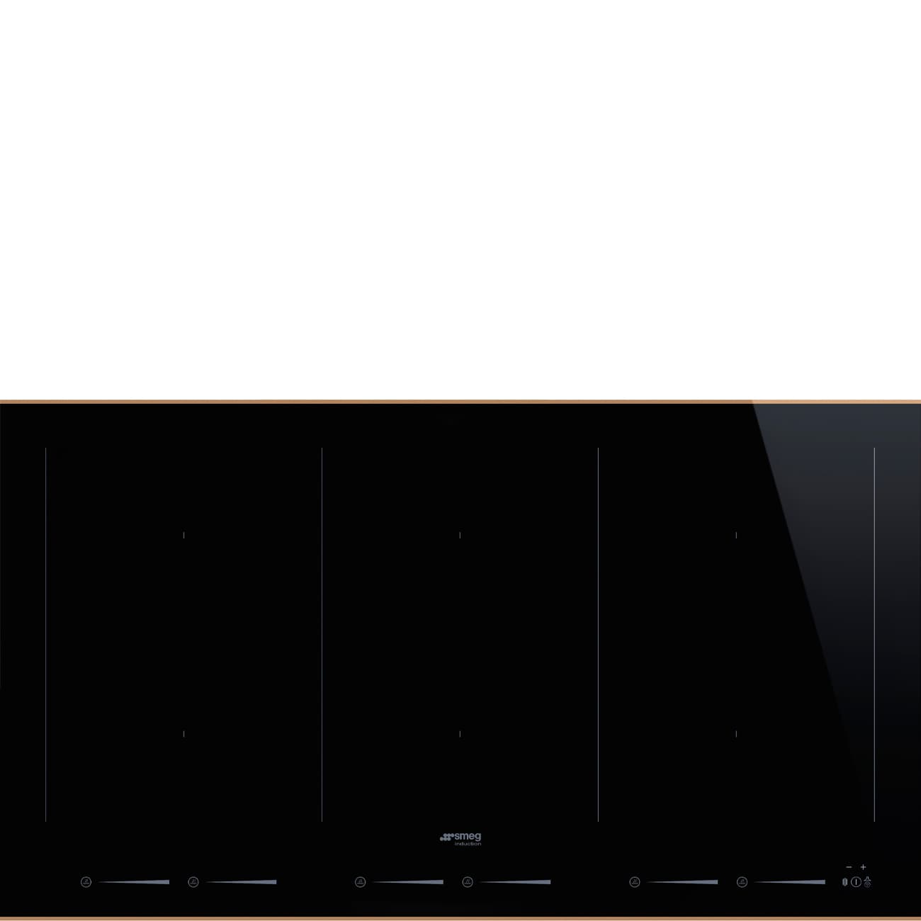 SMEG SIM6964R kookplaat, Zwart