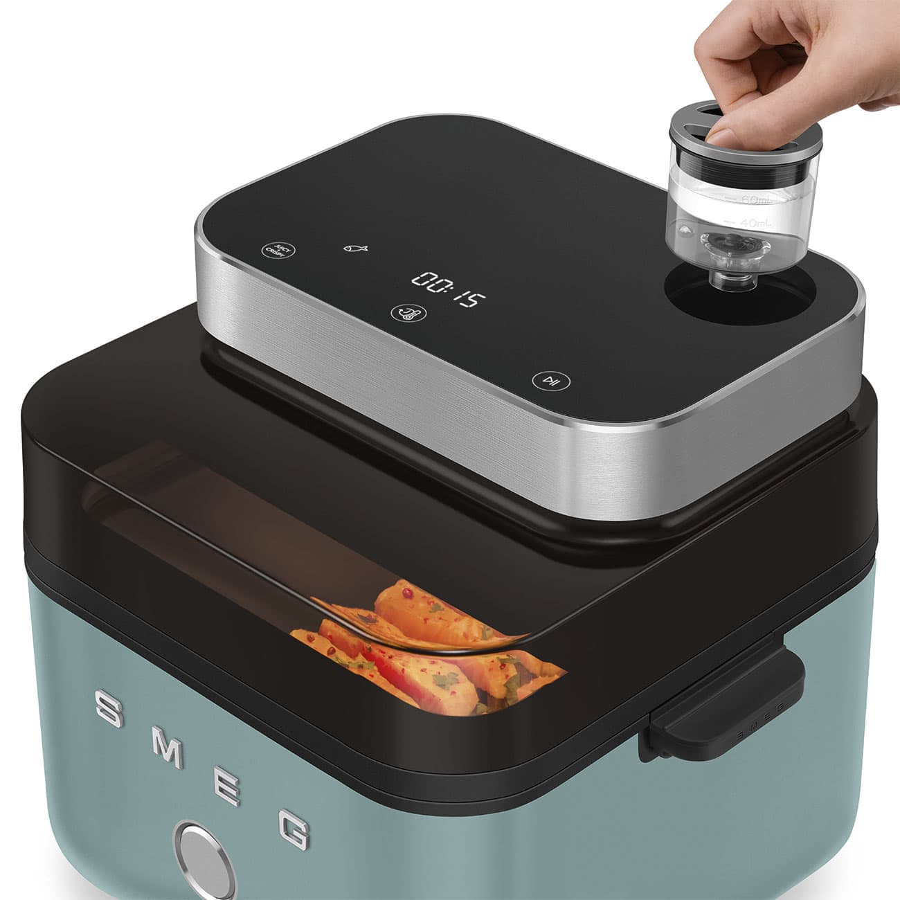 SMEG AFC01EGMEU Air Fryer emerald green (afbeelding 2 van 2)