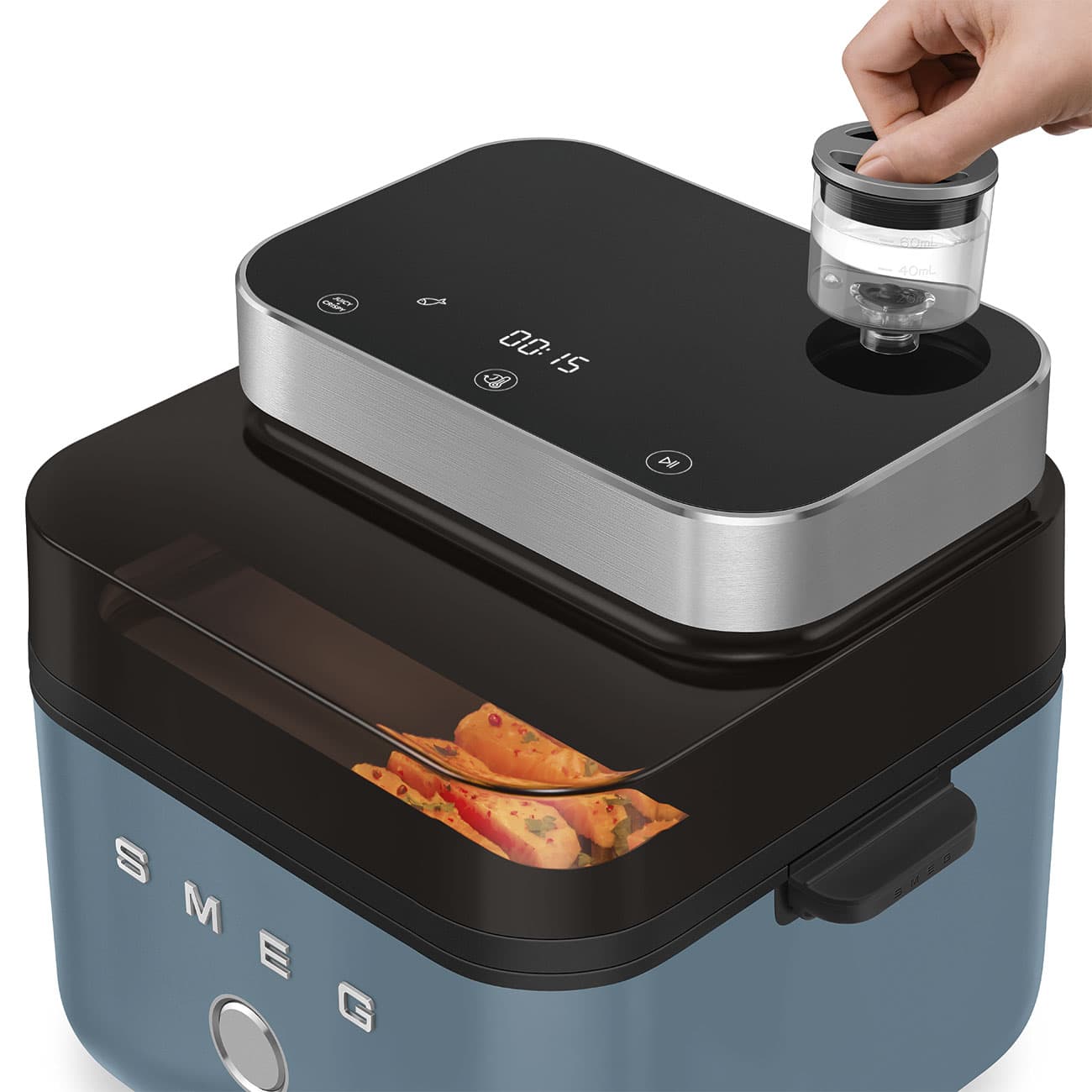 SMEG AFC01SBMEU Air Fryer storm blue (afbeelding 2 van 2)
