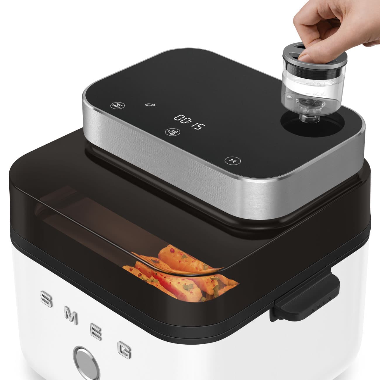 SMEG AFC01WHMEU Air Fryer mat wit (afbeelding 2 van 2)