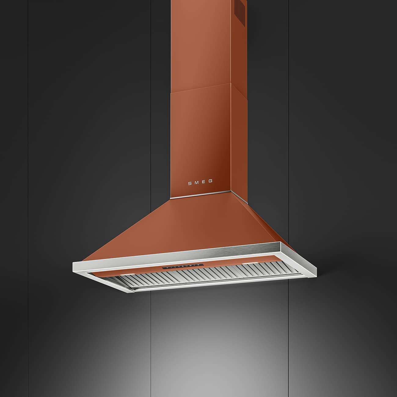 SMEG KCU94ACM wand afzuigkap, Amber Clay (afbeelding 4 van 4)