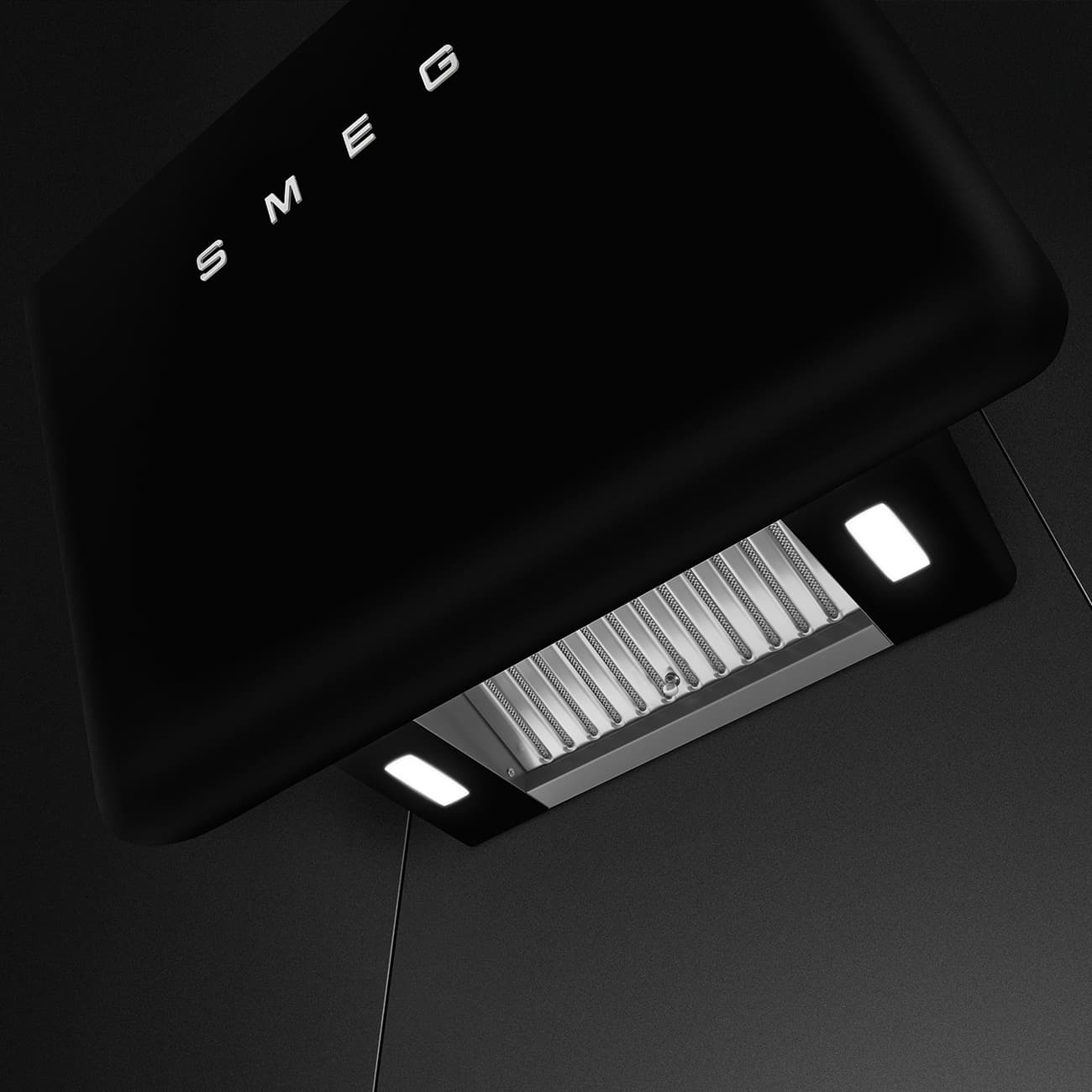 SMEG KFAB84MB wand afzuigkap, Mat zwart (afbeelding 4 van 4)