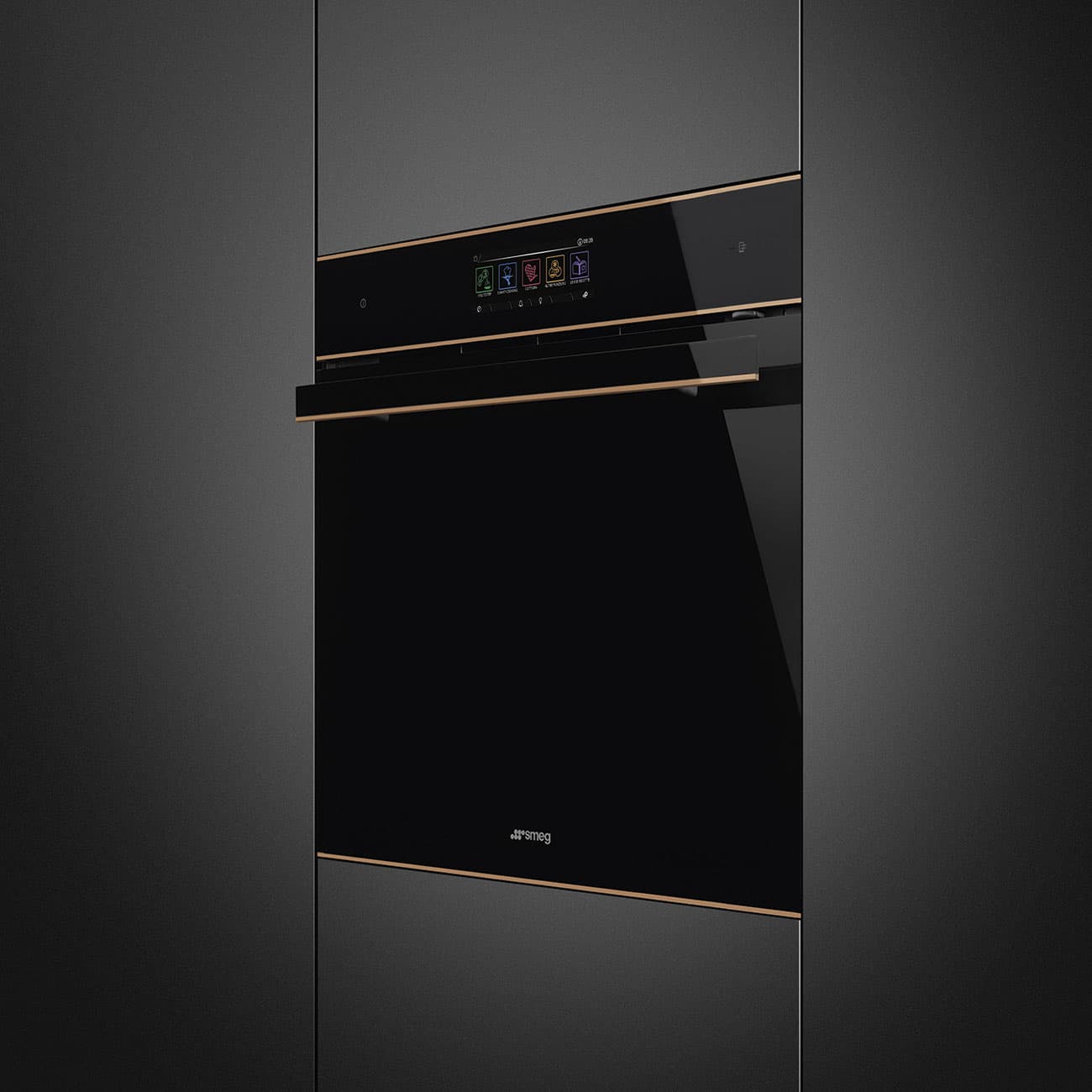 SMEG SO6606WS4PNR combi-stoom oven, Zwart (afbeelding 3 van 4)