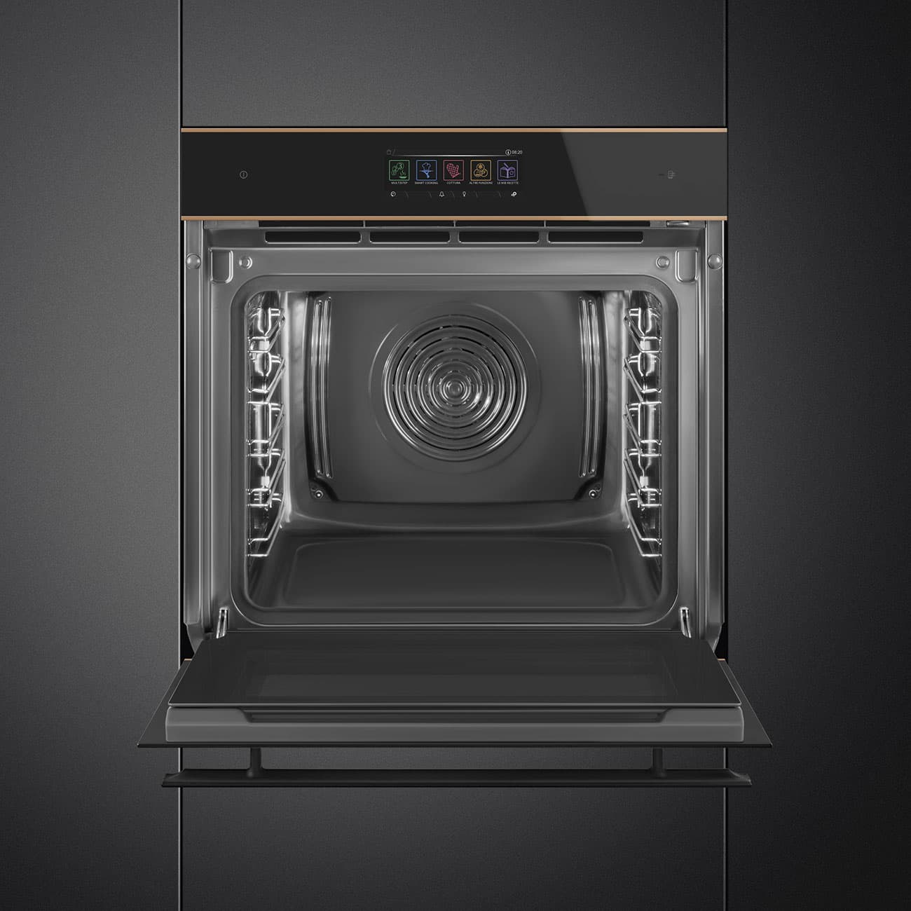 SMEG SO6606WS4PNR combi-stoom oven, Zwart (afbeelding 4 van 4)