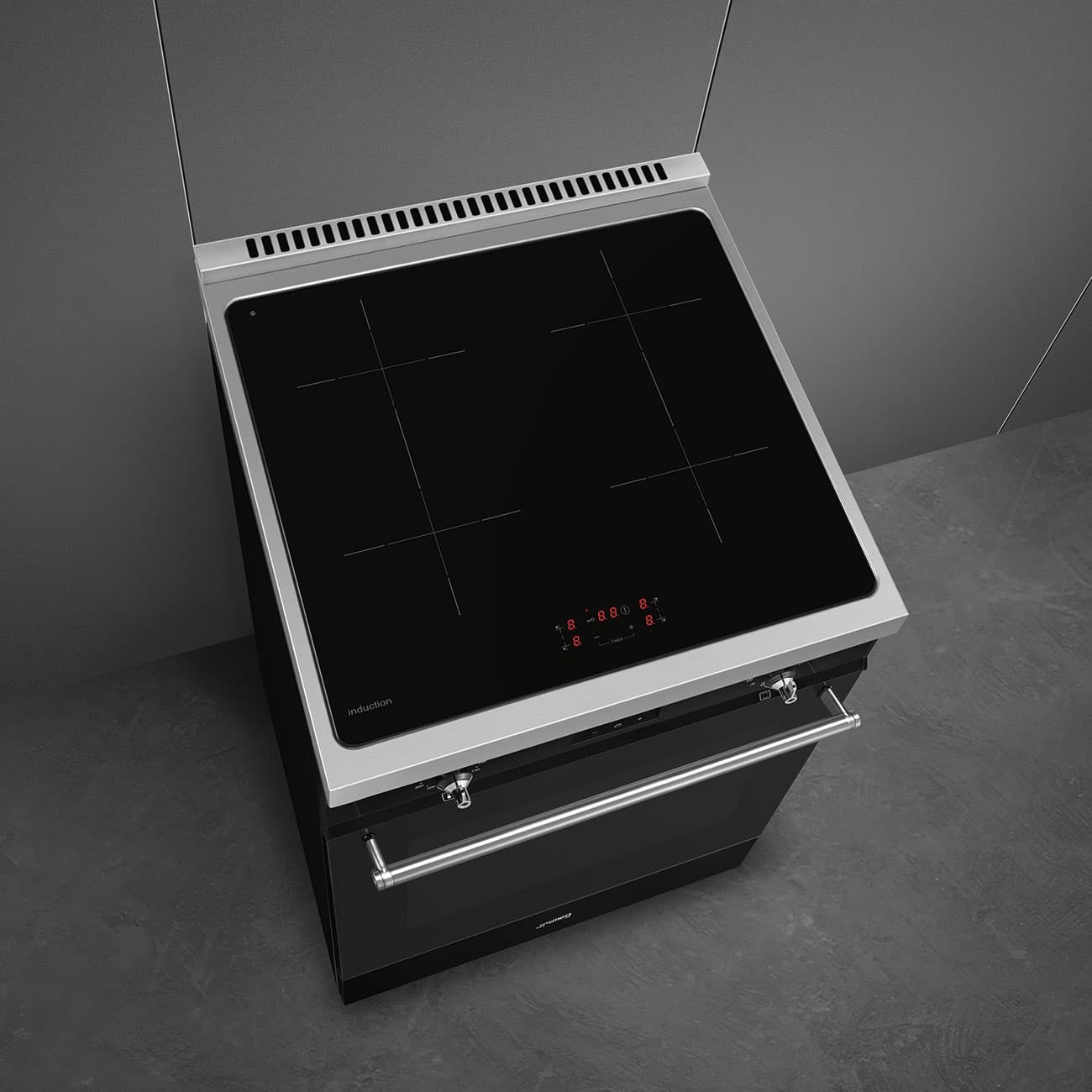 SMEG C6IPBLT2 fornuis, Zwart (afbeelding 6 van 8)