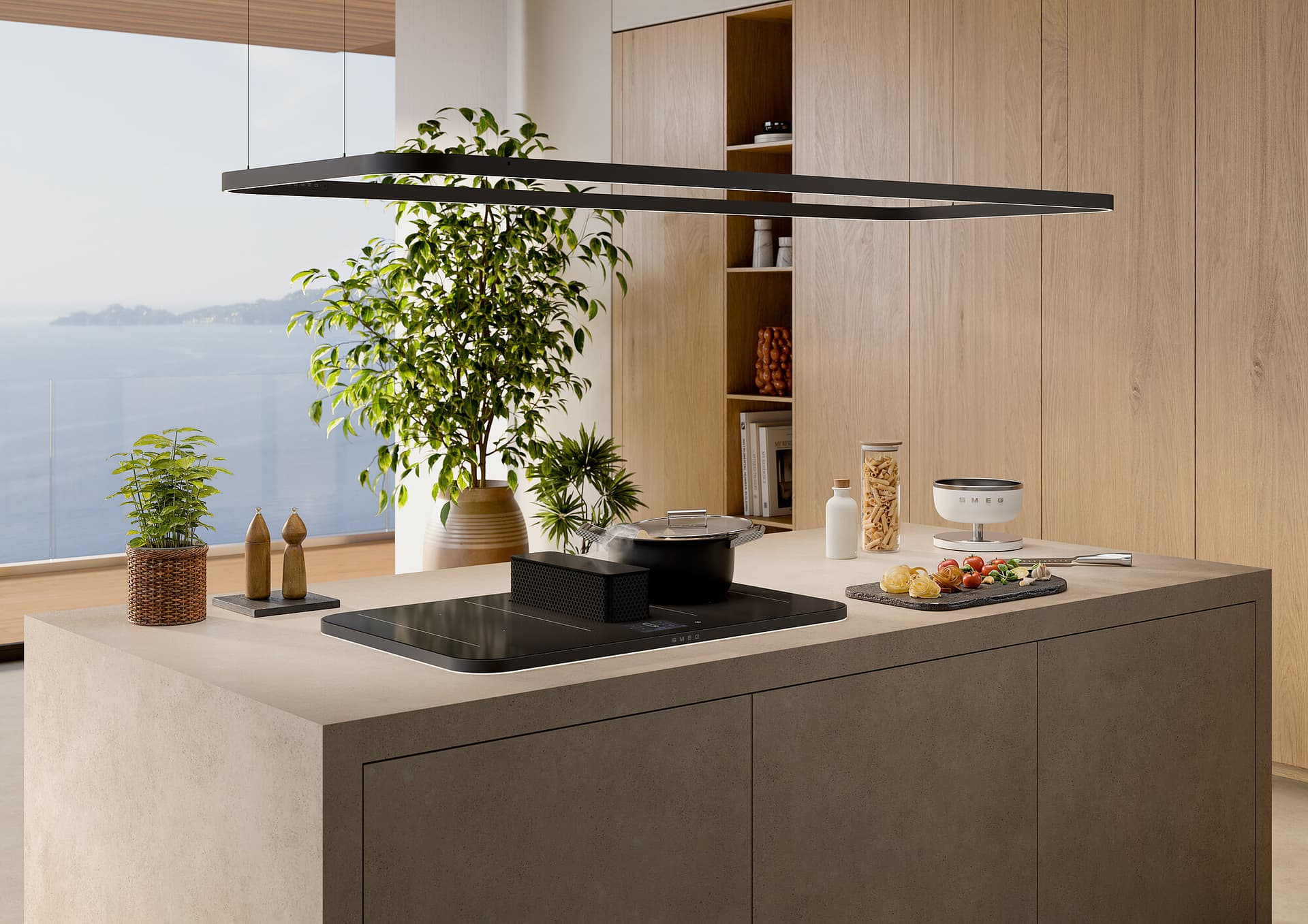 SMEG LSLS18MB lichtrail, Mat zwart (afbeelding 3 van 9)
