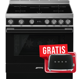 Smeg CPF9IPBL inductie fornuis zwart