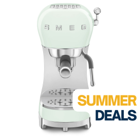 Smeg ECF02PGEU espressomachine pastelgroen