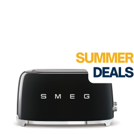 Smeg TSF02BLEU broodrooster zwart