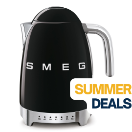 Smeg KLF04BLEU waterkoker zwart